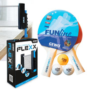 Gewo Set 1x Racket Set Double Fun + 1x Nät Flexx