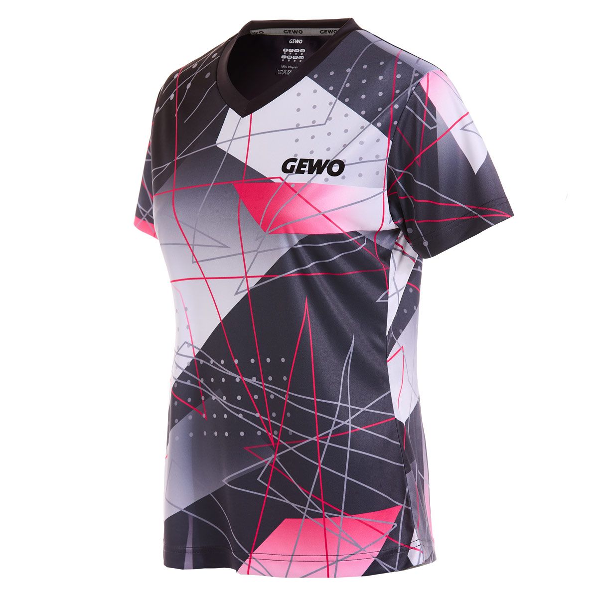 Gewo shirt Lugo Lady svart/rosa