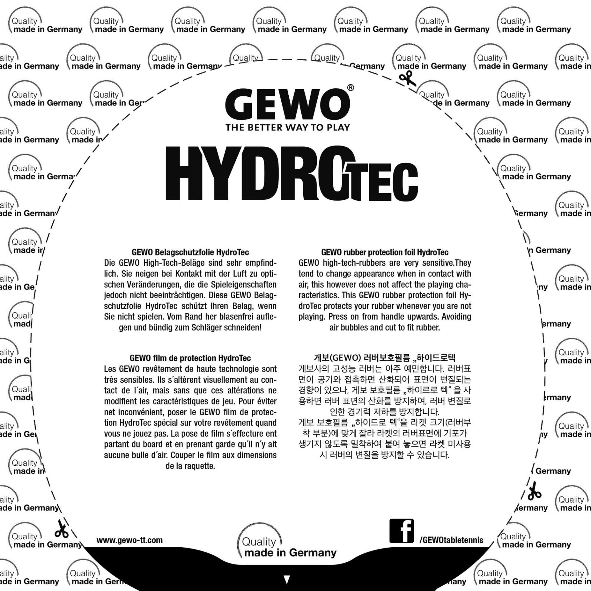Gewo Hydro Tec Tensor skyddsfolie