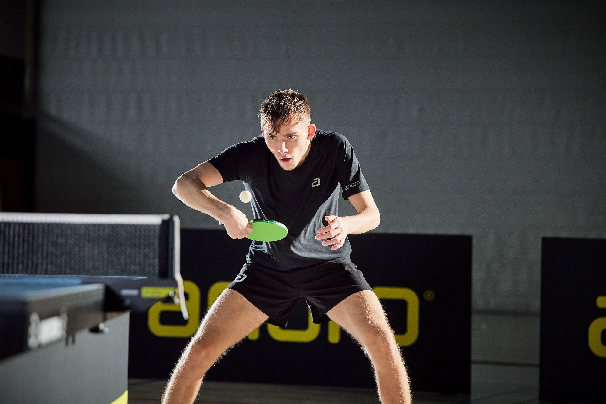 Andro tröja Melange Alpha svart