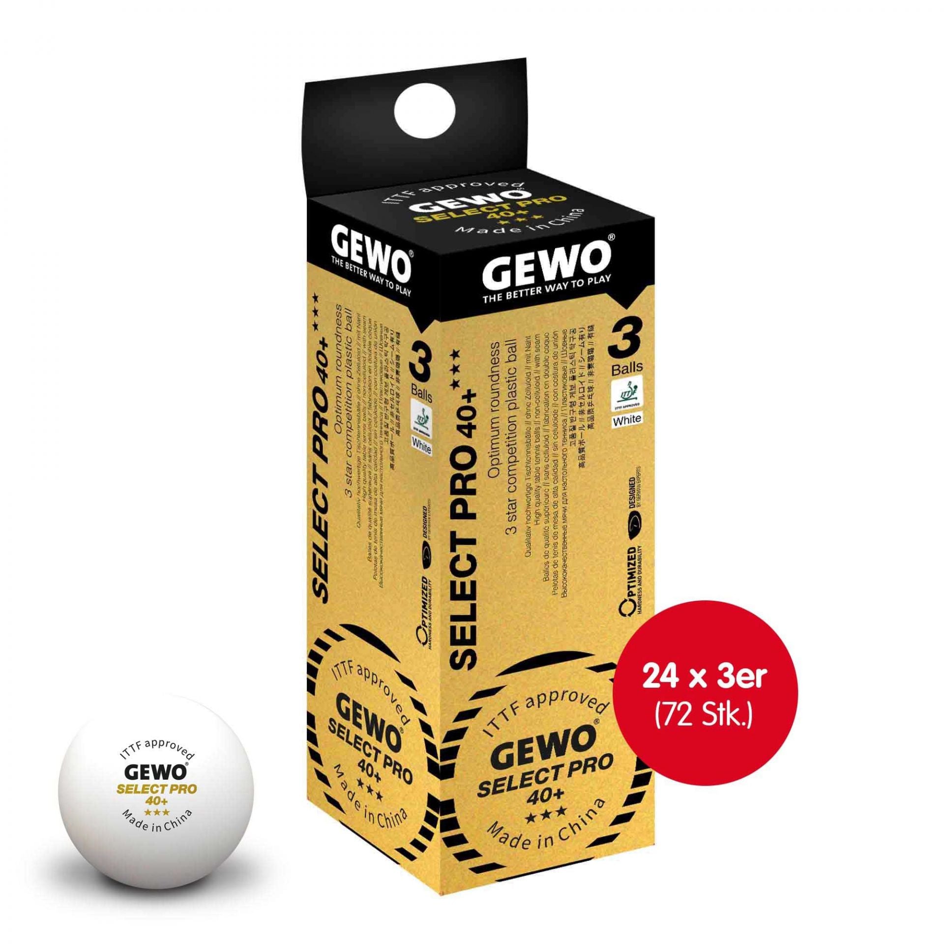 Gewo Bollar Select Pro 40+***24x3-pack vit