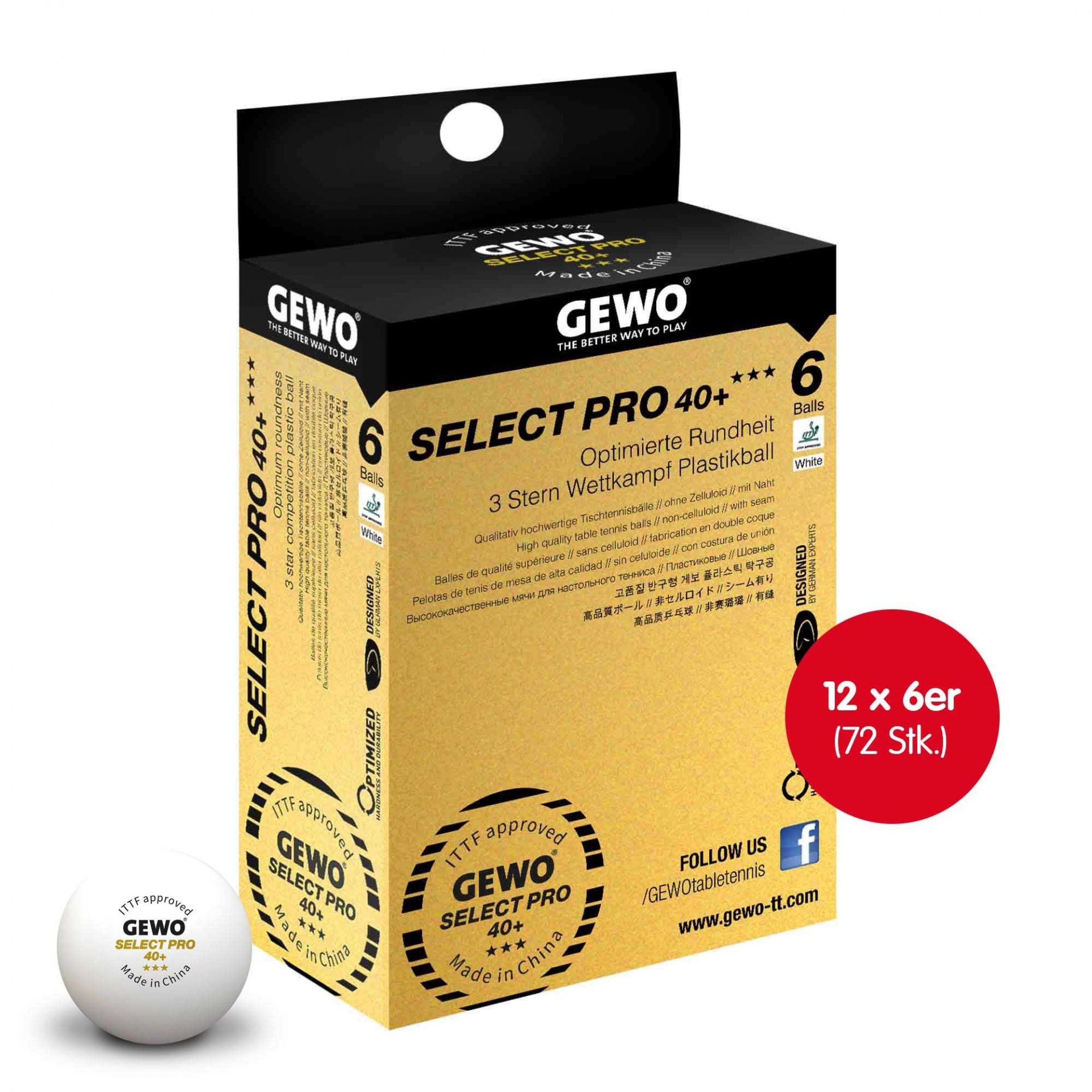 Gewo Bollar Select Pro 40+***12x6-pack vit