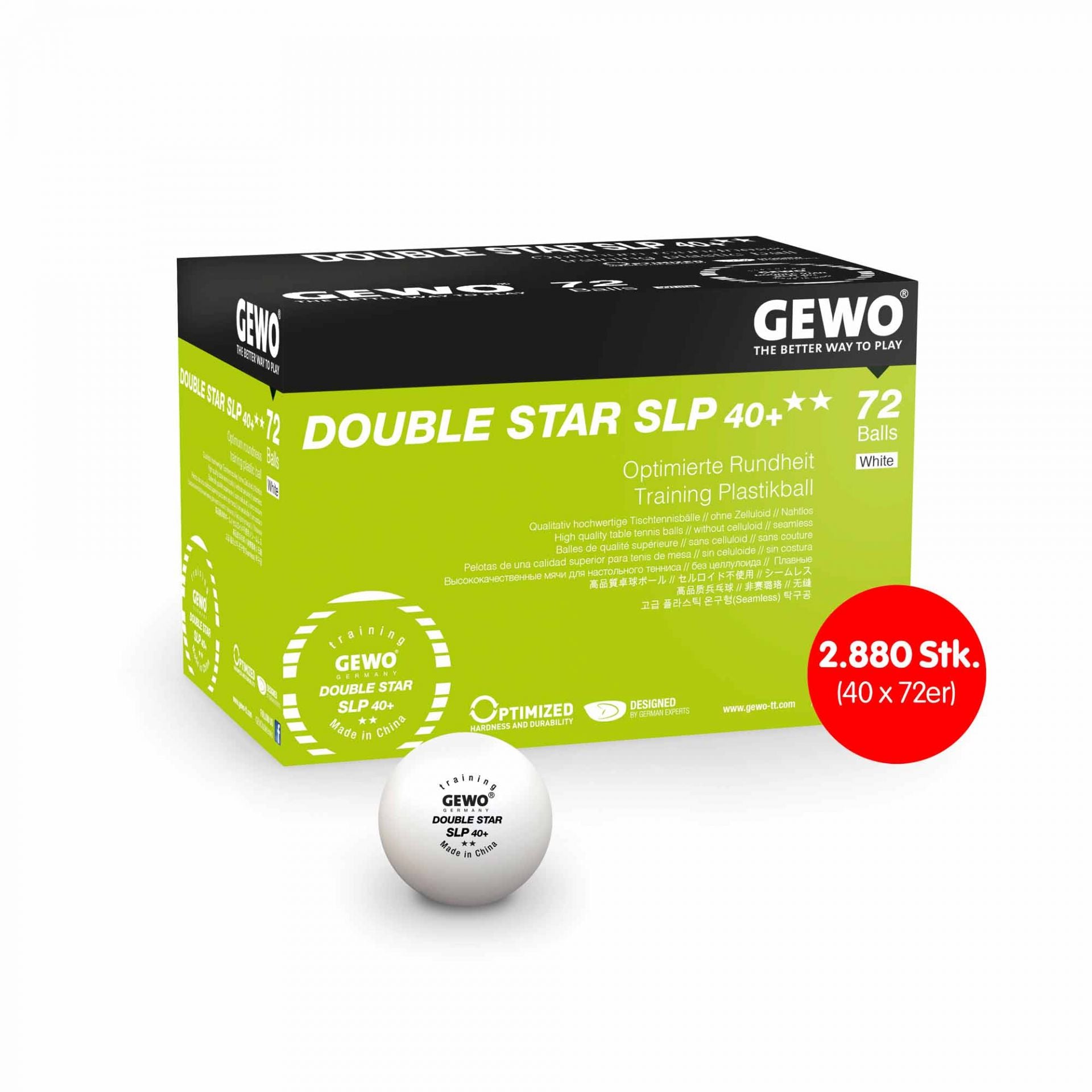 Gewo bollar Ultra SLP 40+*** 10x 72-pack vit