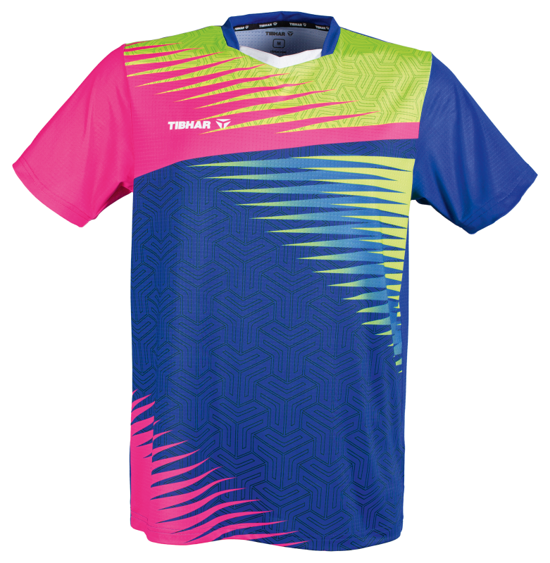 Tibhar tröja Azur rosa/gul/blå