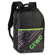 Gewo Backpack Stripes svart/lime