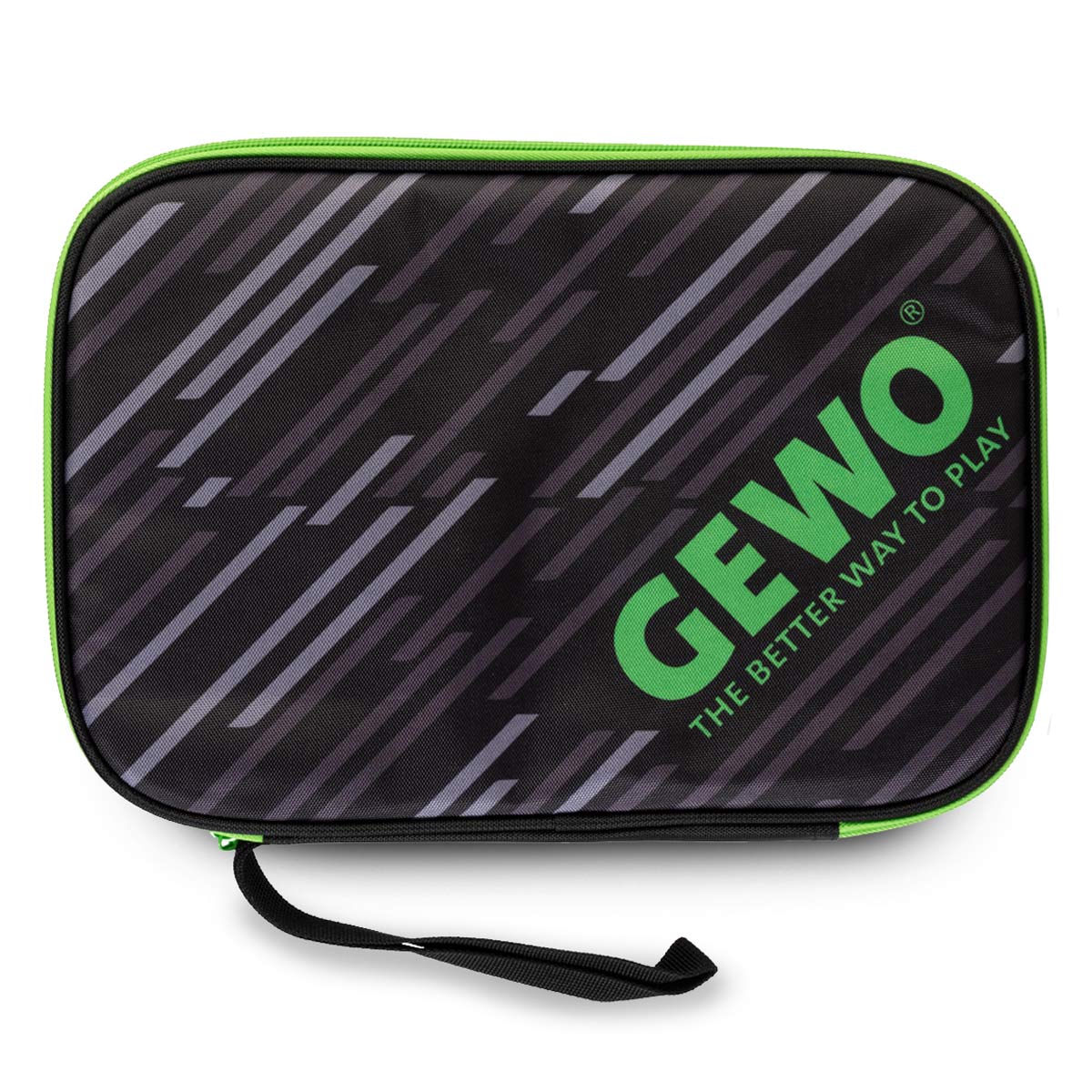 Gewo Single Cover Stripes svart/lime