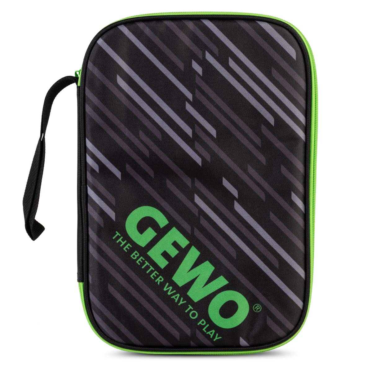 Gewo Single Cover Stripes svart/lime