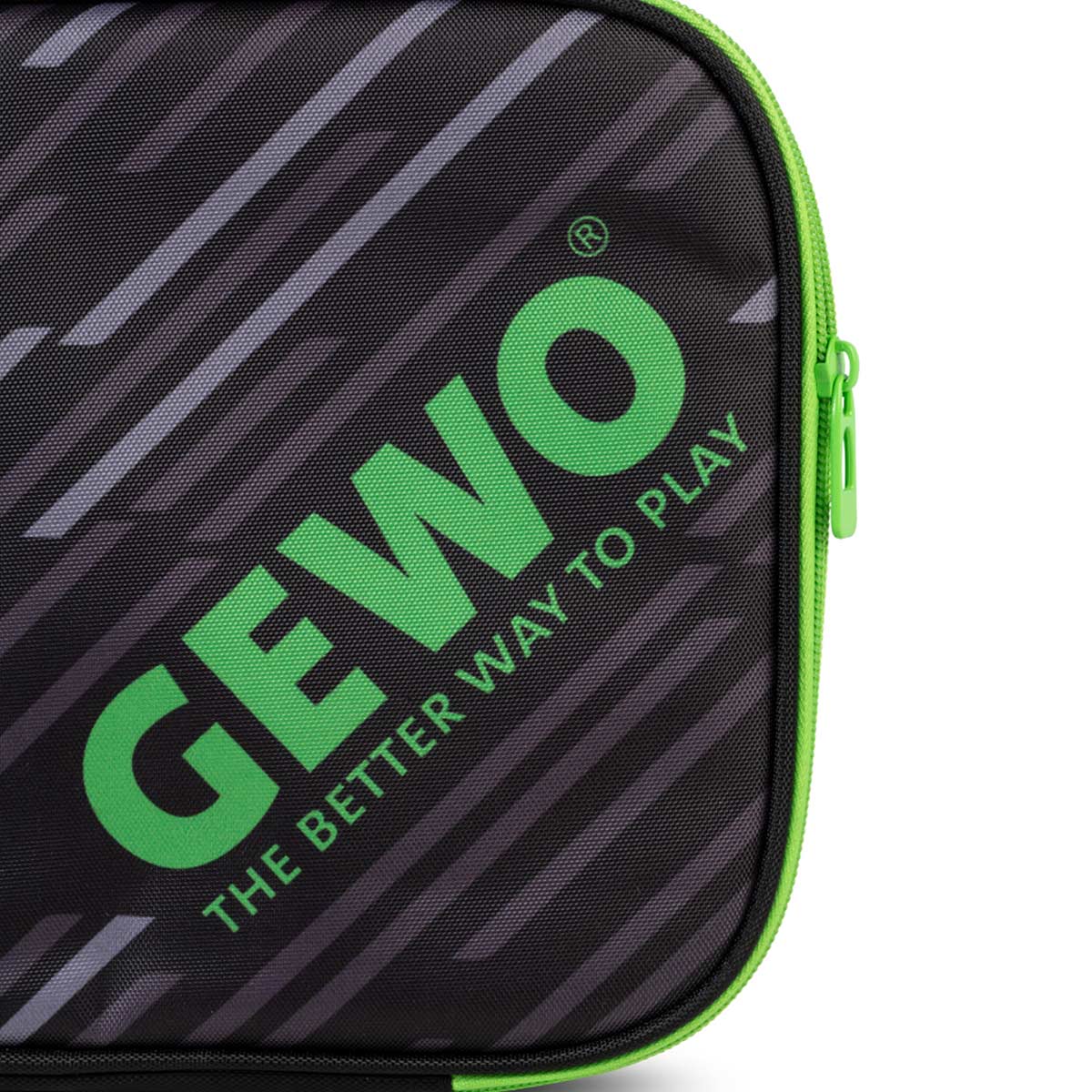 Gewo Single Cover Stripes svart/lime