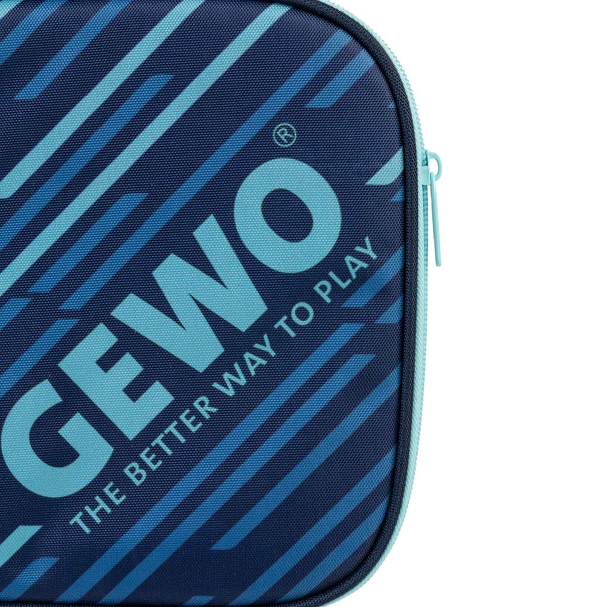 Gewo Single Cover Stripes marinblå/himmel