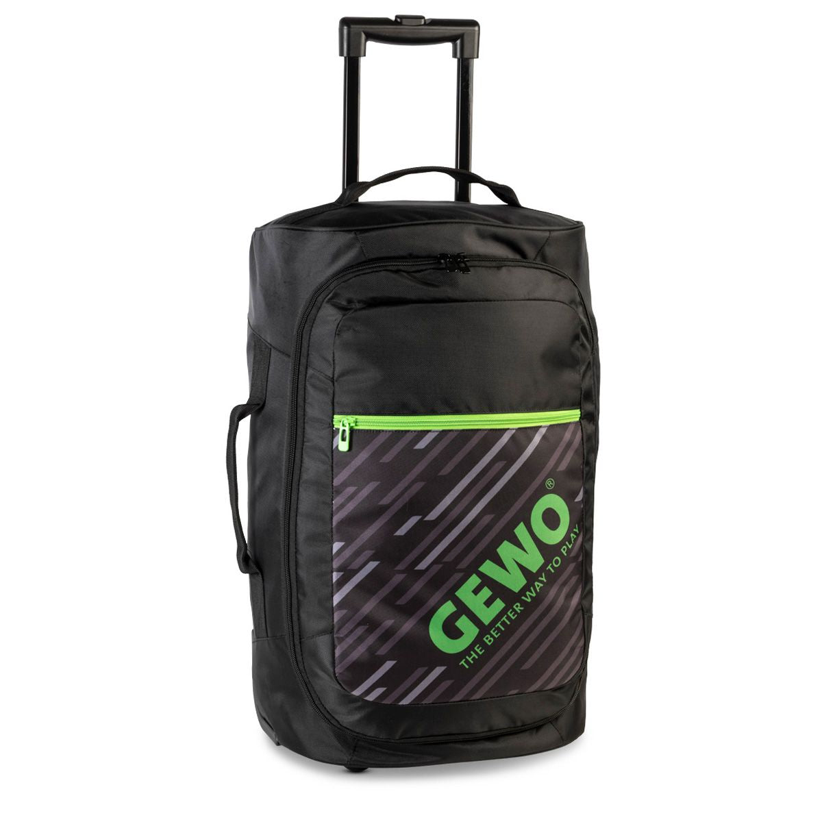 Gewo Trolley Stripes M svart/lime