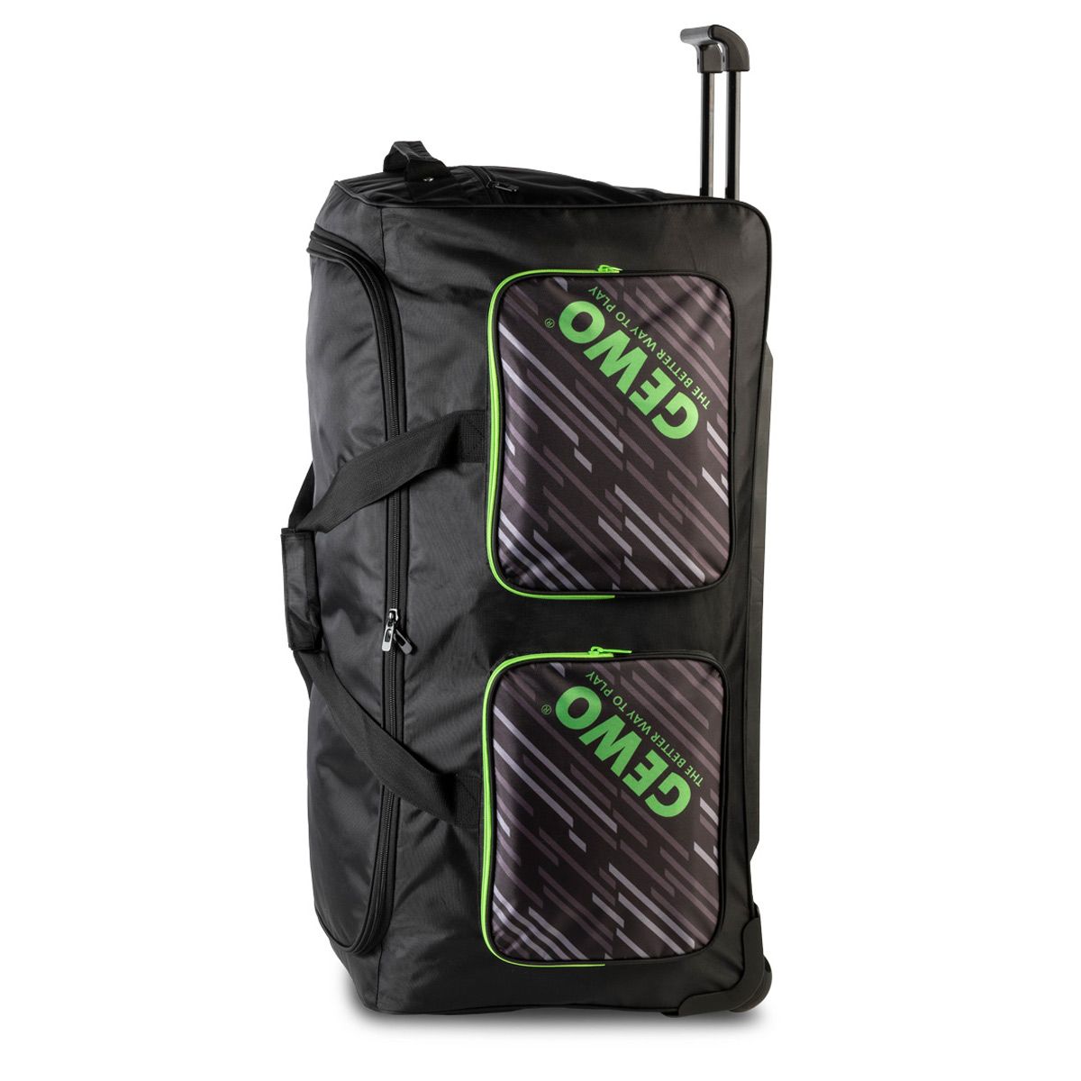 Gewo Trolley Stripes XL svart/lime