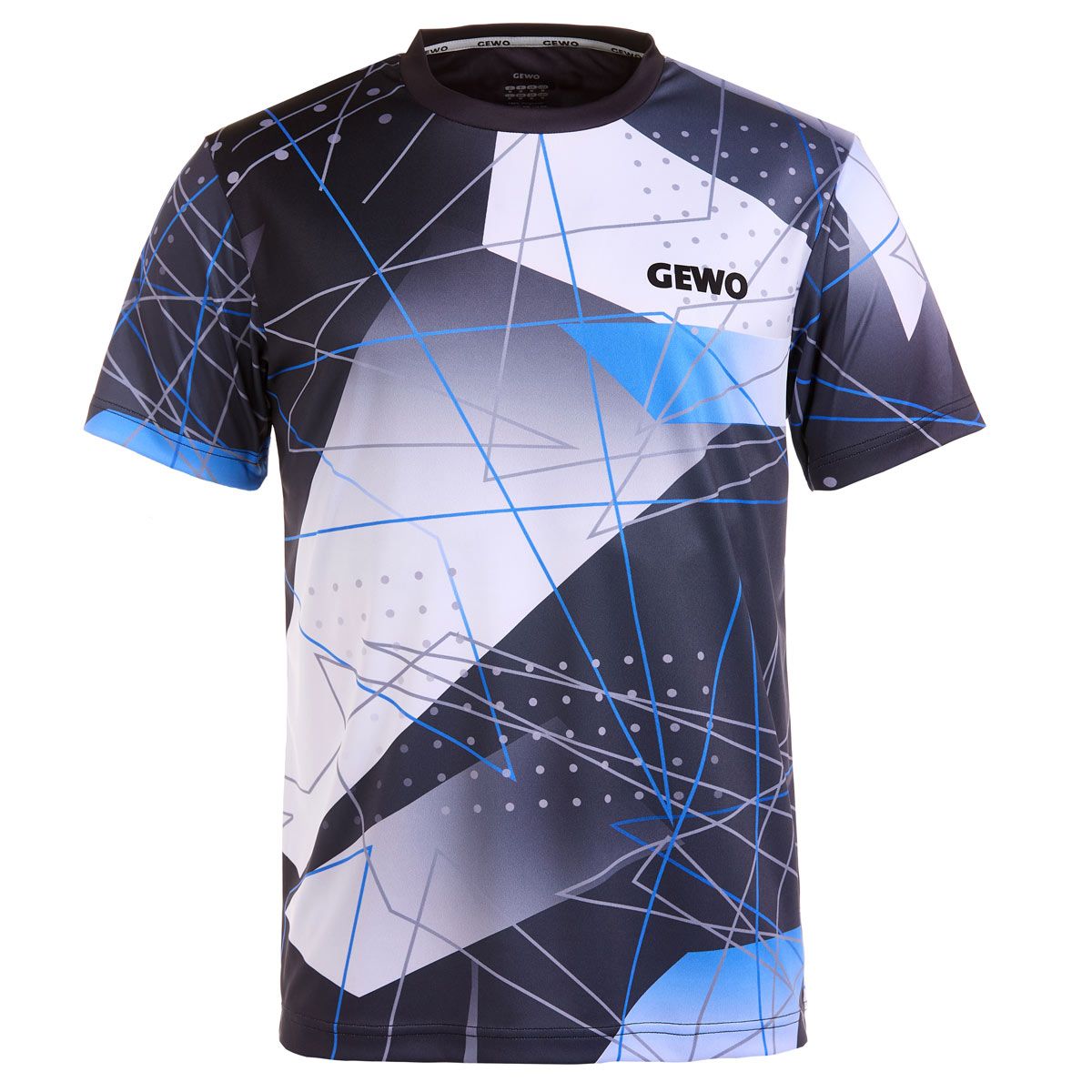 Gewo shirt Lugo II svart/blå