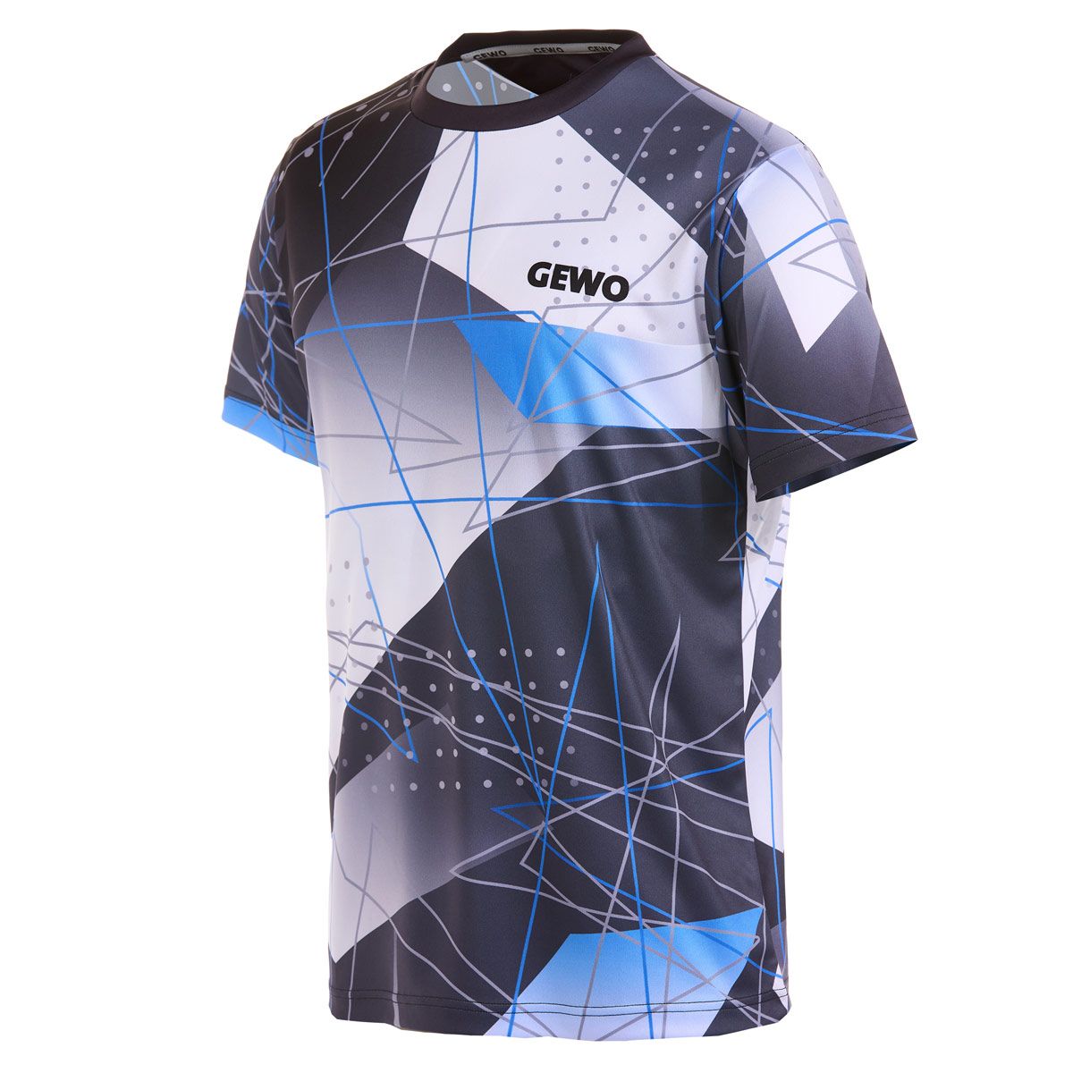Gewo shirt Lugo II svart/blå