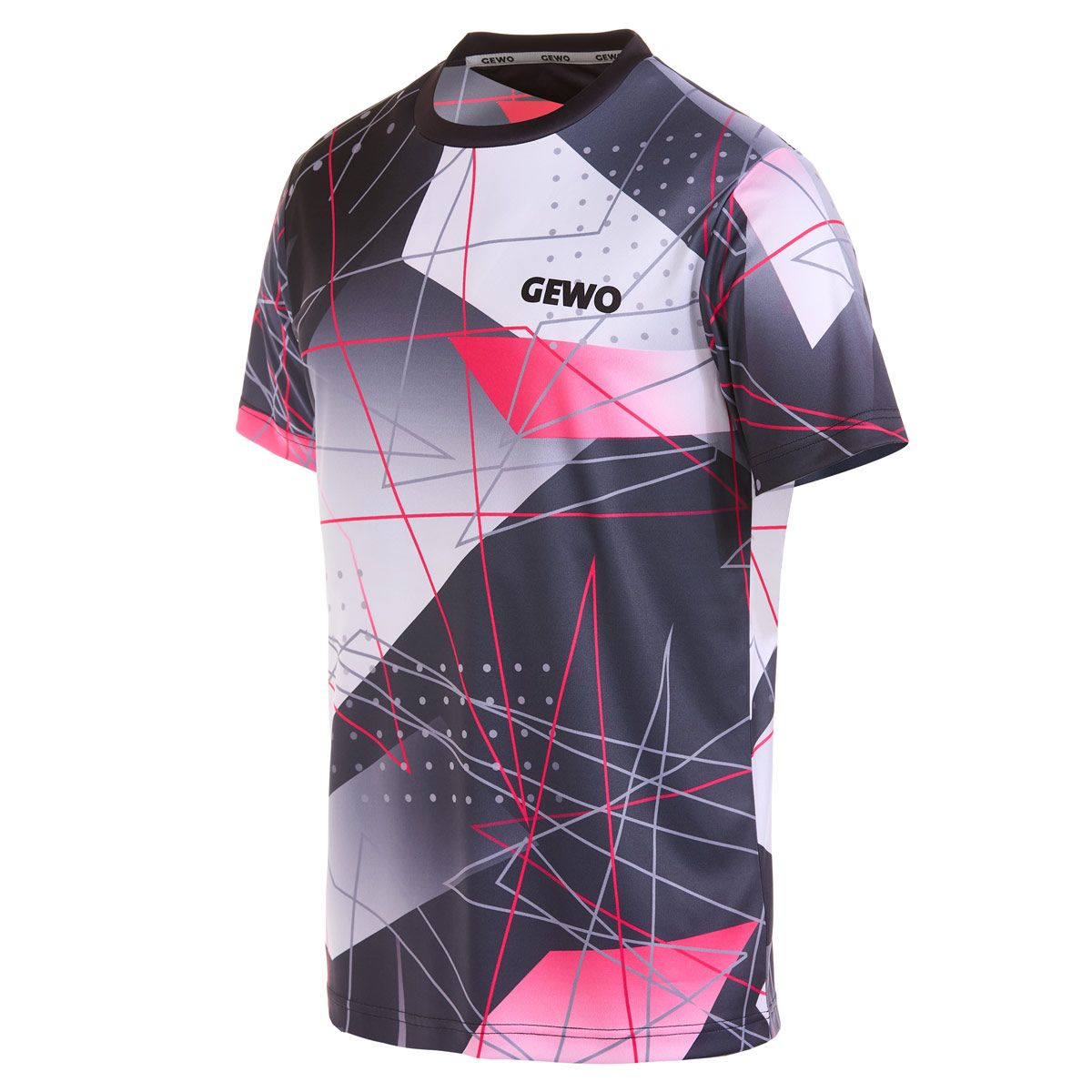Gewo shirt Lugo I svart/rosa