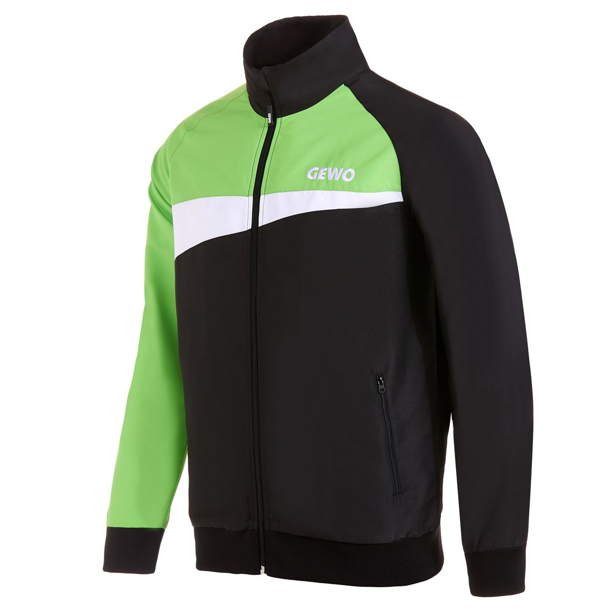 Gewo Tracksuitjacket Fondi III svart/lime