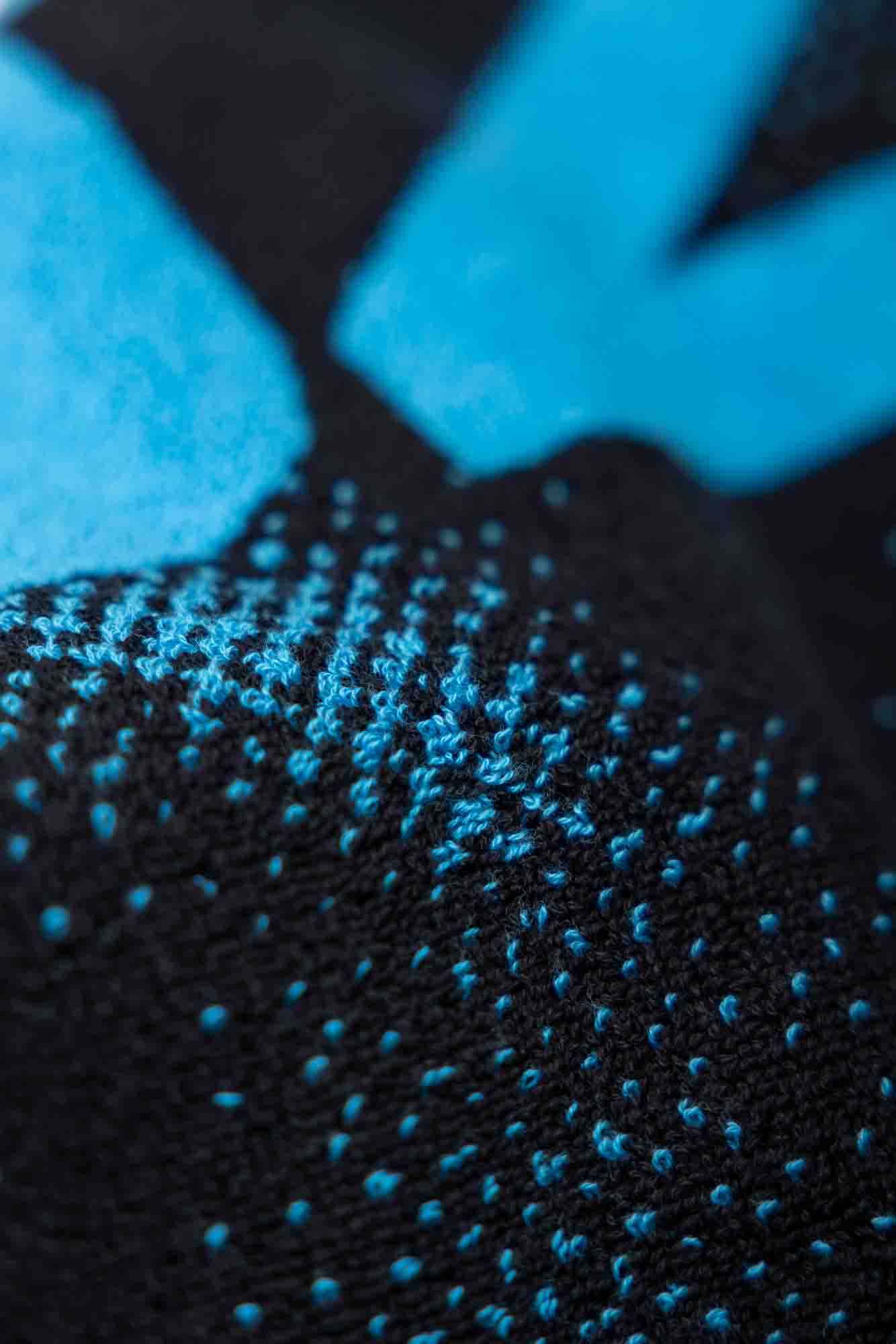 Andro Handduk NUZN M svart/blå