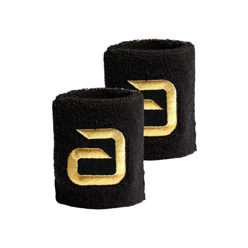 Andro Wrist Band Alpha svart/guld 2-pack