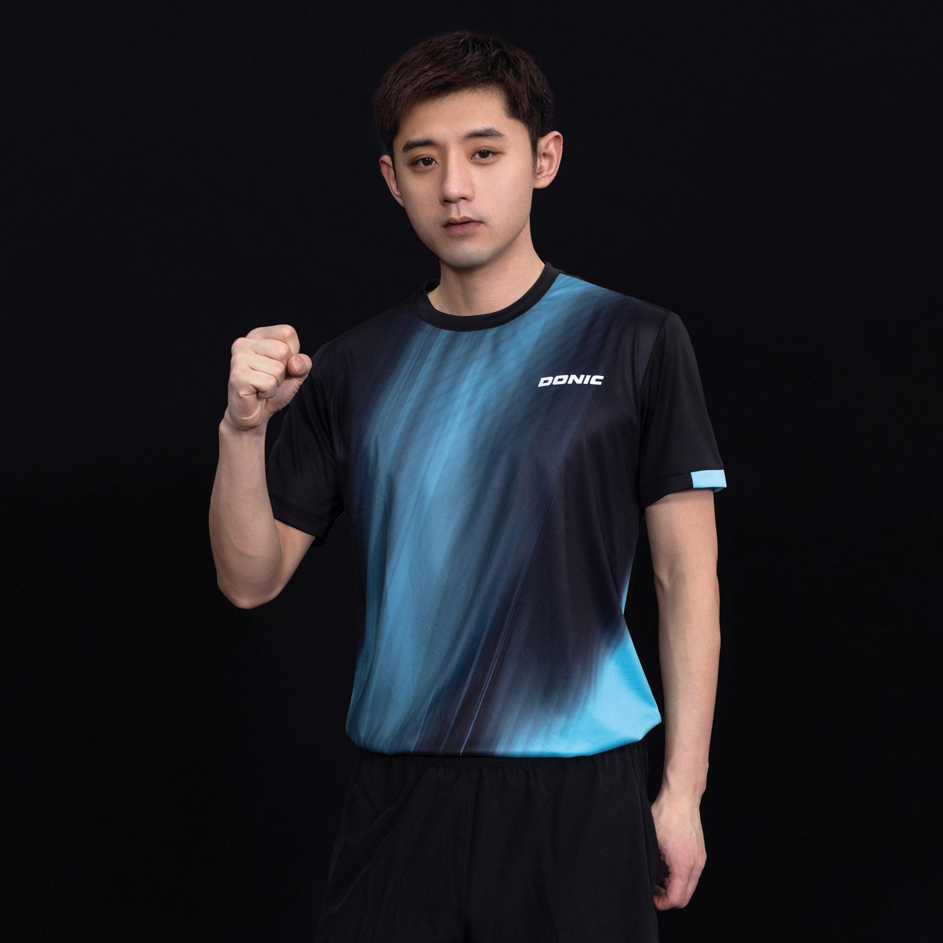 Donic t-shirt Cream Junior svart/ljusblå