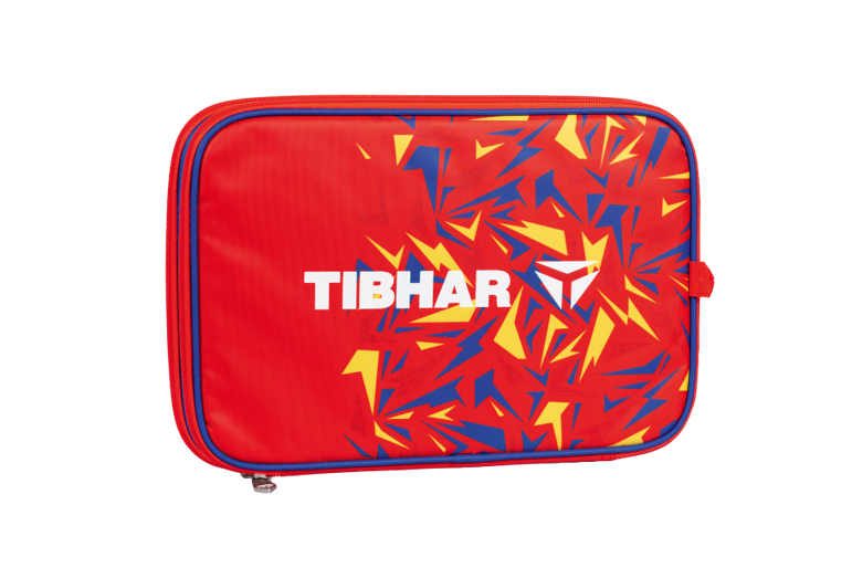 Tibhar Double Cover Spectra fyrkantig röd/blå