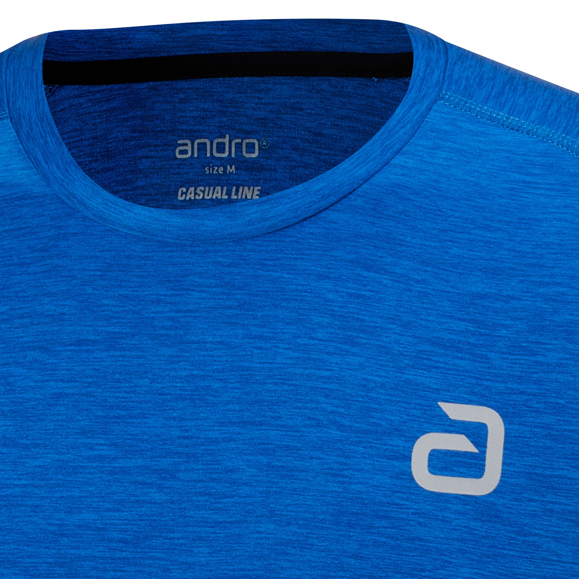 Andro Tröja Melange Alpha oceanblå