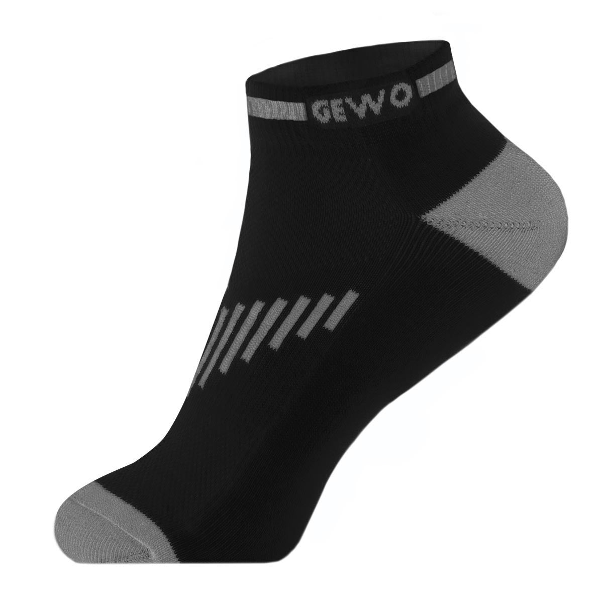 Gewo Kortstrumpor Flex II svart/grå