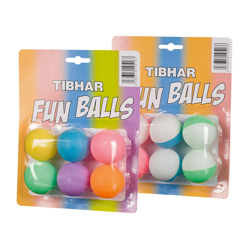 Tibhar Fun Bollar tvåfärgade